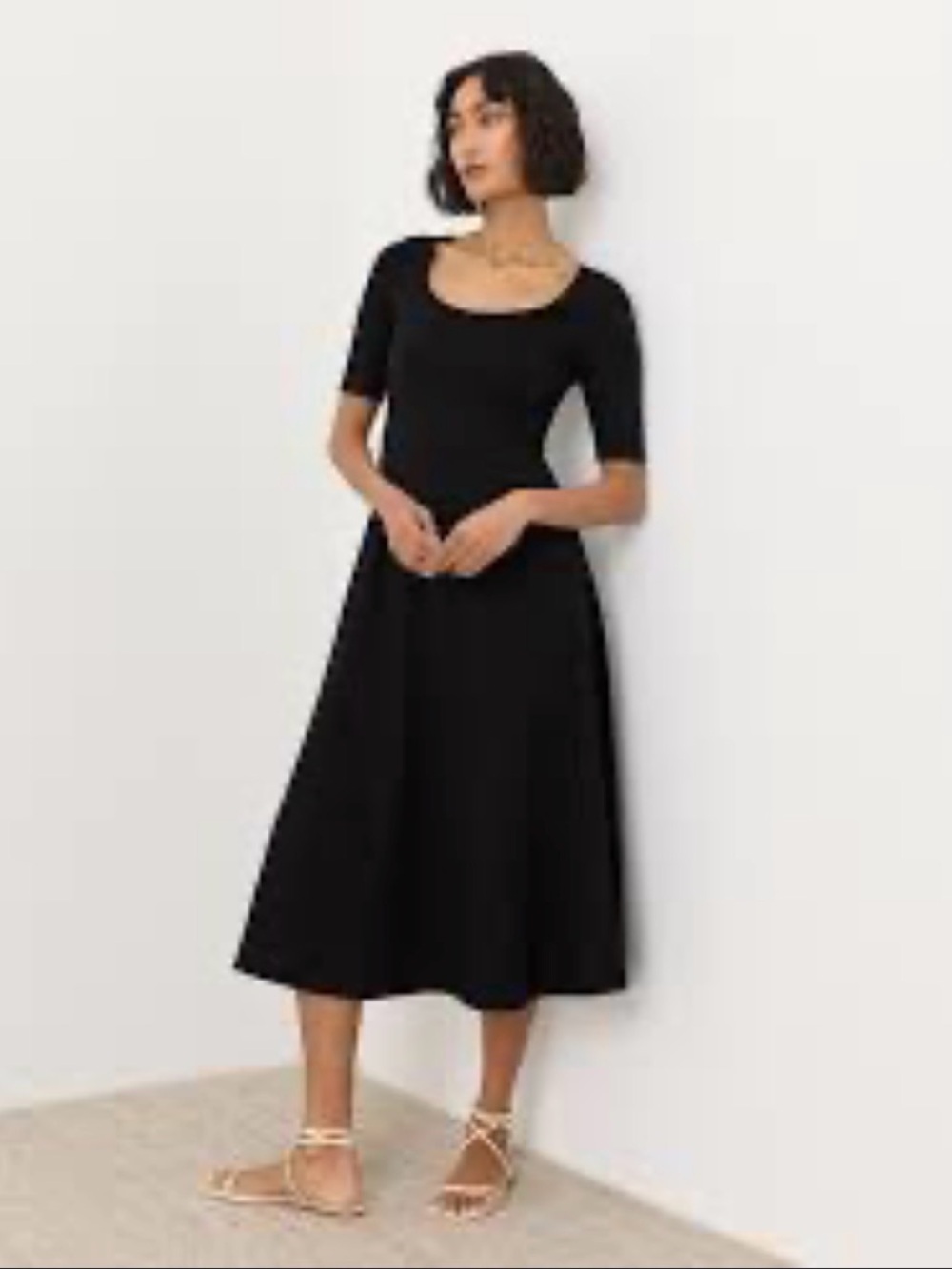 Pact organic cotton Fit & Flare Signature Scoop Dress NWOT